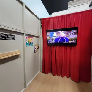 The mini movie theater in the little town of "Martindale"