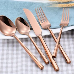 Our Rose Gold Flatware.
