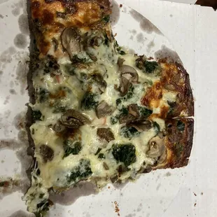 Denver white on cauliflower crust with added sausage!!!