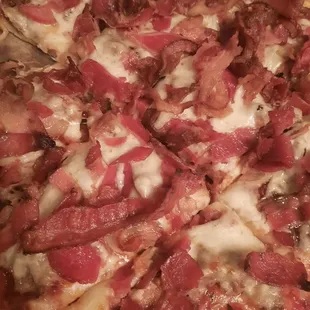 Bacon,sausage and BBQ sauce