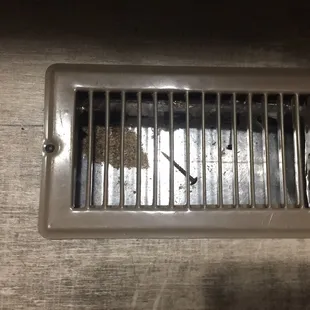 Really! Sawdust and screws left inside floor vents?