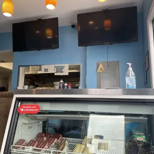 Order counter w/TVs