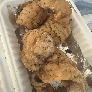 Flavorless. Pepper sprinkled on. Waste of money