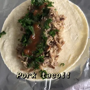 Best on the block pork street tacos.