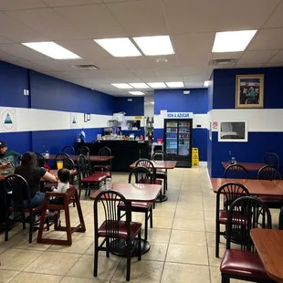 We came in right at closing which is why the place looks empty.