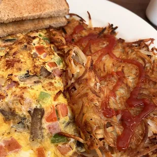 Kitchen omelette- just the way I like it.