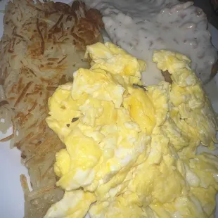 Country fried steak hash brown