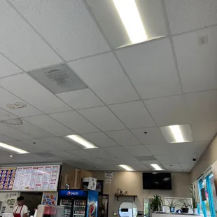 Inside restaurant