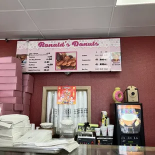 a display of donuts