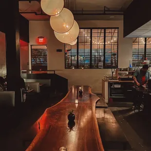 sushi and sashimi, interior