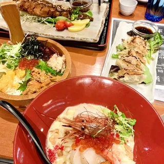 BLUEFIN, UNI AND IKURA DONBURI