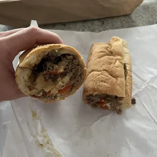 Ultimate steak and cheese