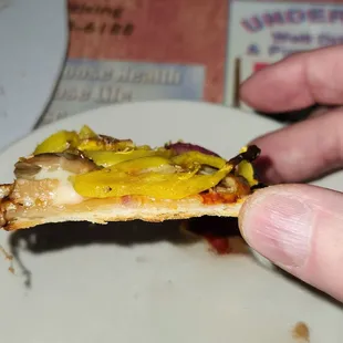 Now This, Is A Thin Crust Pizza!  Firm And Crispy.