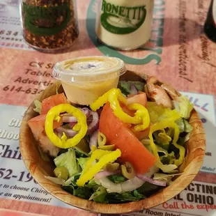 Side Salad.  I Got The Chipotle Ranch Dressing Which Was Very Good.  ($4.59).