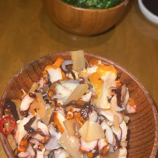 Seaweed Salad, Octopus Salad