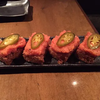 Crispy Rice Spicy Salmon