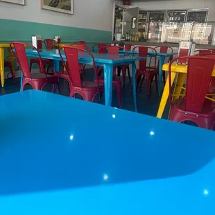 Inside restaurant