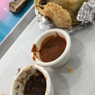 They charge you $.50 extra if you want an extra ramekin of salsa ridiculous!