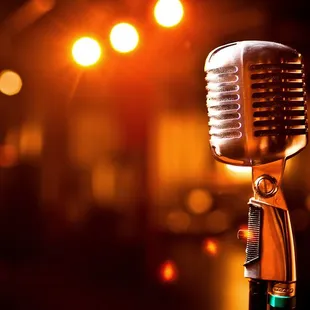 a vintage microphone