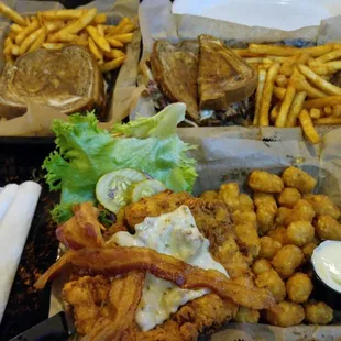 Reuben, patty melt and chicken sandwich.