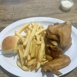 Three (3) Whole Fried Wings Basket