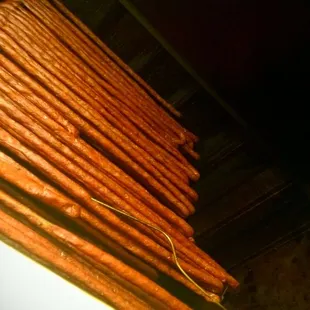 a close up of a grill