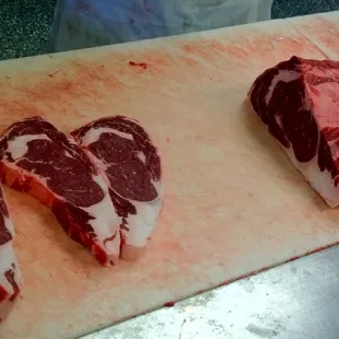 Those 2 inch thick cut Ribeye together make a Heart  Valentines 2018 Thanks