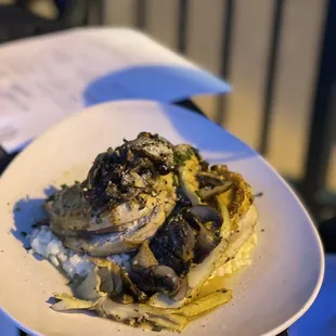 a plate of food on a table