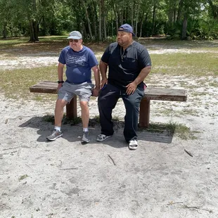 Benches are strategically placed for resting.