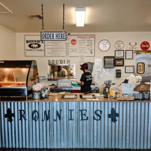 a man behind the counter
