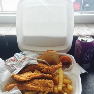 fish and chips, food