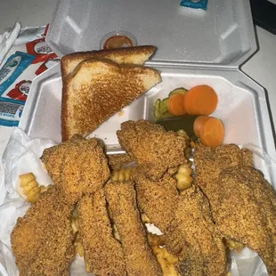 Large catfish nugget plate with Kool-Aid