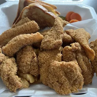 Catfish and fries (large)