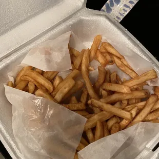 Bland bagged fries