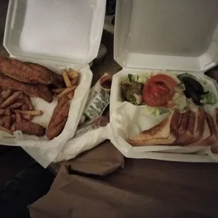 6 piece filet and fixins