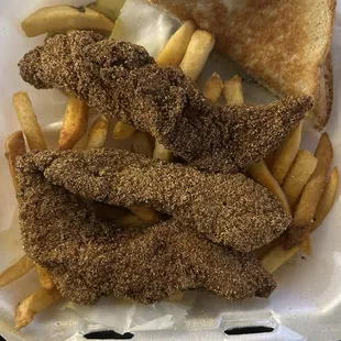 Crispy catfish platter