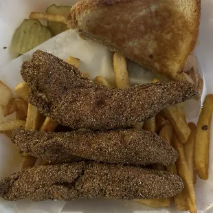 Regular fried catfish platter