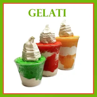 . Below is " Ronnie's Italian Ice with Custard" photos called Gelati( the mixer of Both ) come by this weekend and try