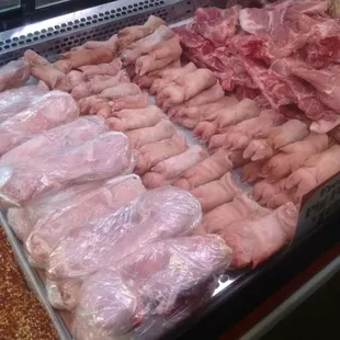 a variety of meats