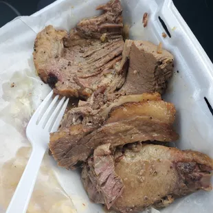 Beef brisket with fat...high five!!!!