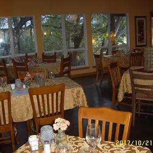 a dining room