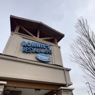 the front of the restaurant
