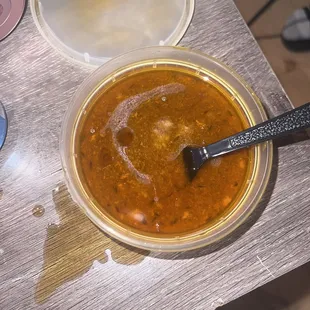 He&apos;s a picture of my &quot;ox tail gravy&quot; nothing but oil smh