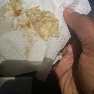 Piece of latex that was in my pepper steak
