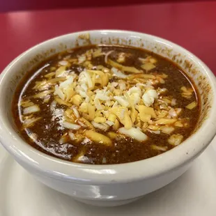 My side of chili, for my chili cheese burger