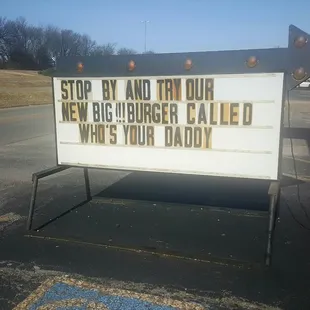 The &quot;Who&apos;s Your Daddy&quot; burger is 2lbs of beefy deliciousnous.