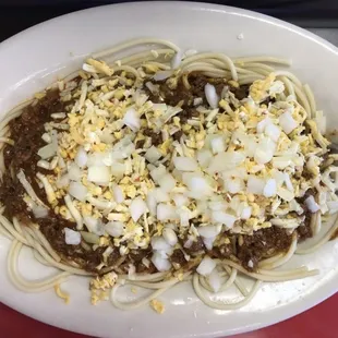 Small Spaghetti and Chili 2 Way