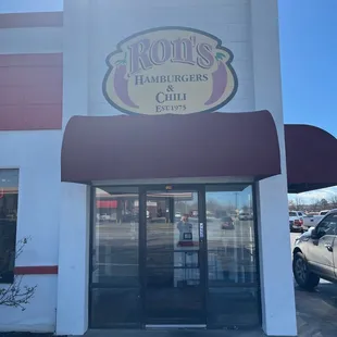 This is the front door to Ron's.