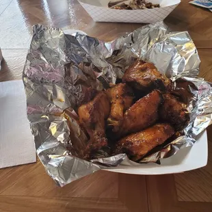 Sweet heat wings are awesome