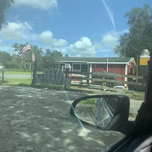 outside